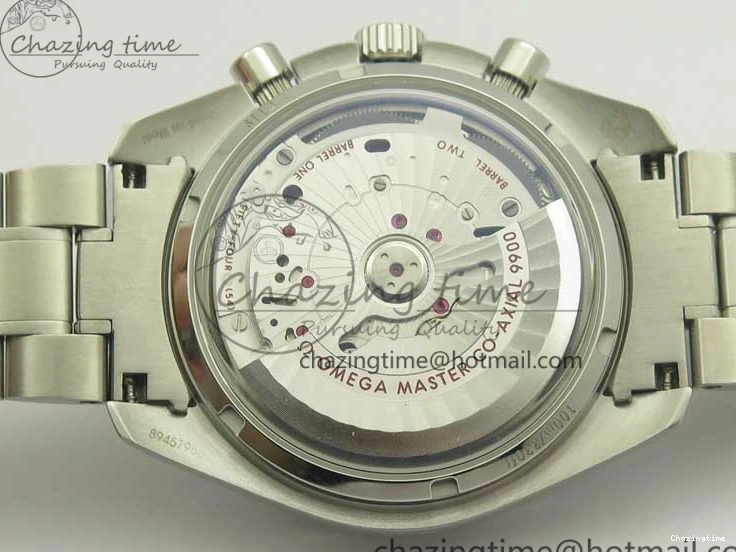 0507 Speedmaster Moonwatch OMF 1:1 Best Edition Black Dial Orange Hand on SS Bracelet A Timeless 8044